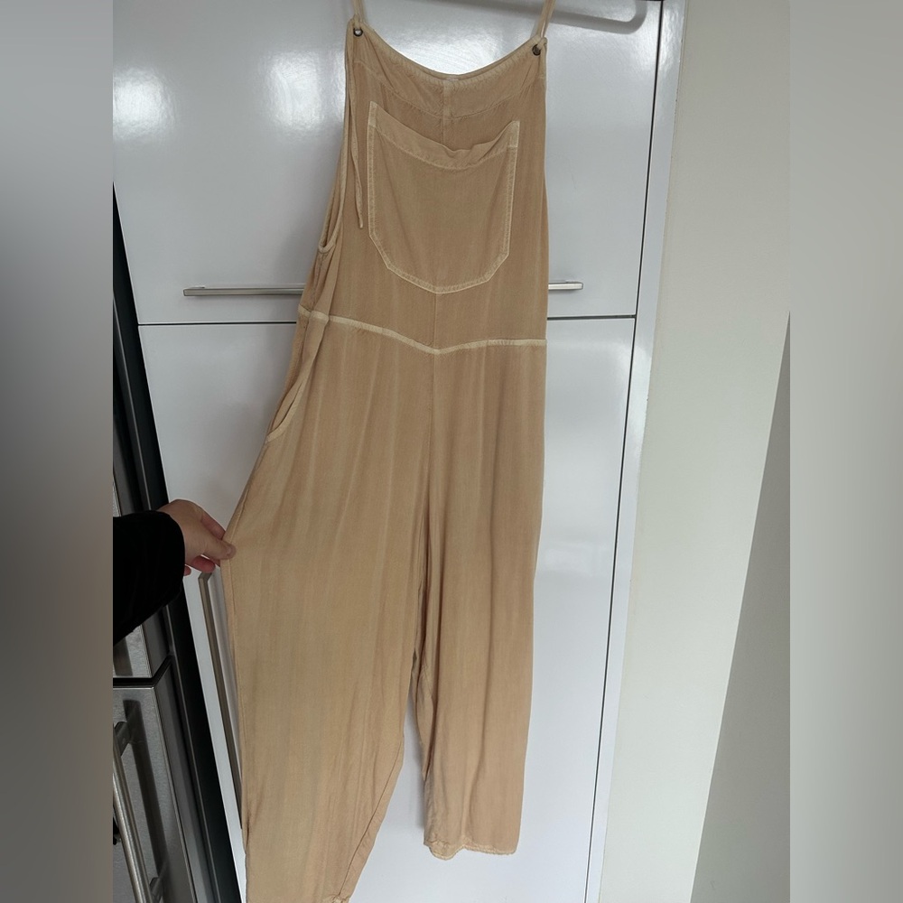 Pale yellow RVCA jumpsuit size S